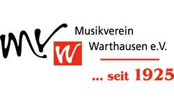 Das Bild zeigt das Logo des Musikvereins Warthausen e.V. mit stilisierten Buchstaben "MW" und der Aufschrift "...seit 1925".